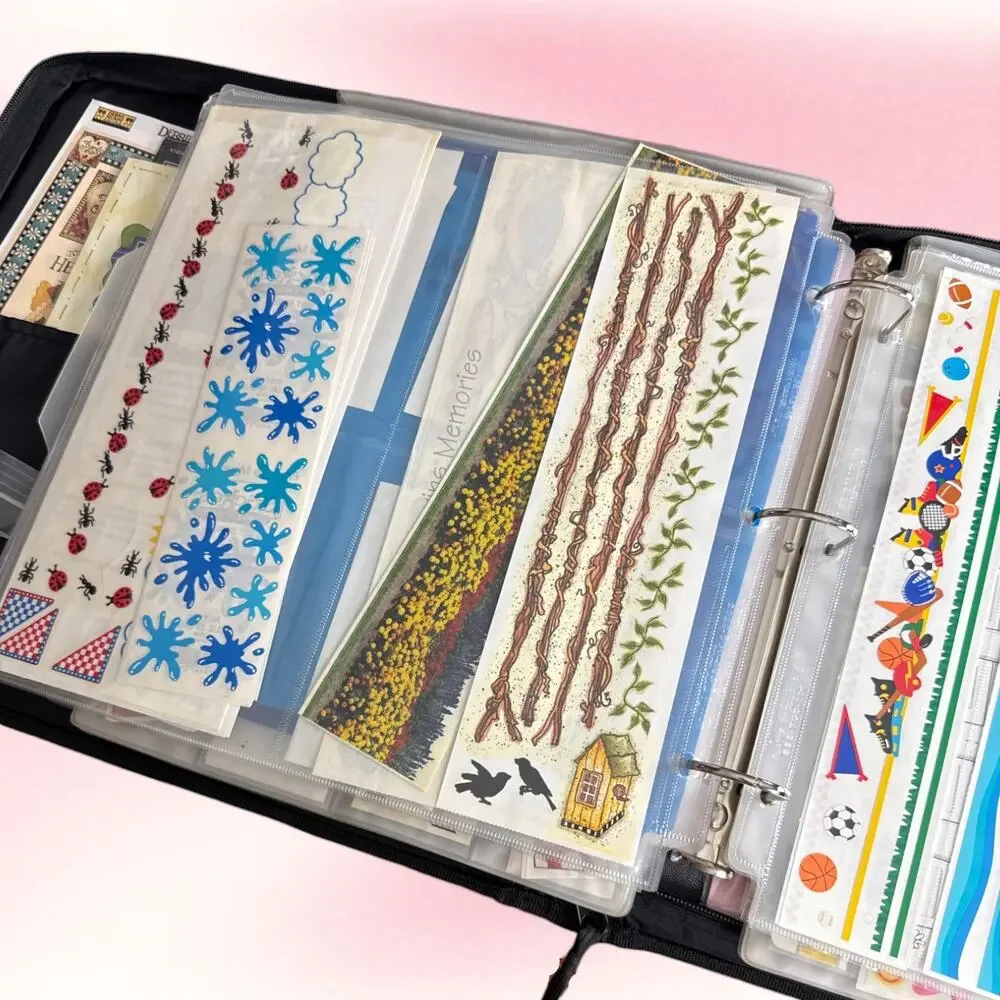 Vintage Y2K Scrapbooking Lot Crop In Style PSB Binder Stickers Ephemera Kits